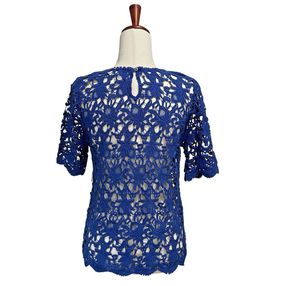 Velvet by Graham & Spencer NWT Small Top Women "Kaylee" Crochet Overlet (5) - Picture 8 of 8